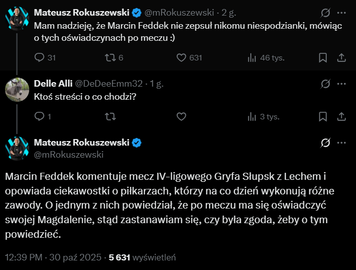 Marcin Feddek komentując mecz prawdopodobnie POPSUŁ NIESPODZIANKĘ piłkarza Gryfa Słupsk xD
